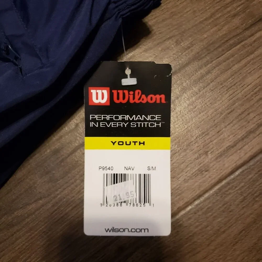 Wilson NWT Youth Athleticwear Pants Navy Blue Sz S/M